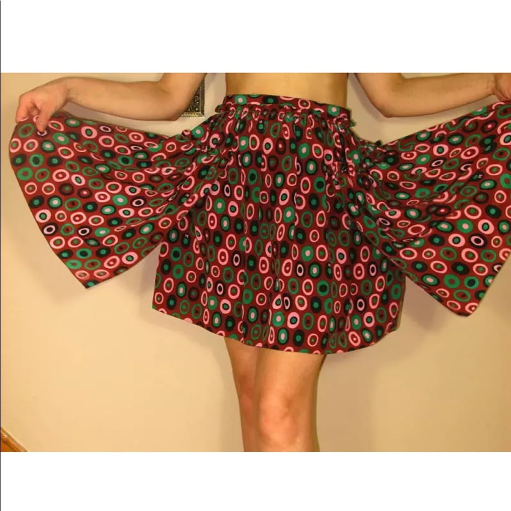 Missoni Silk Skirt Logo Scarf Print 42 Y2K Vintage XS Silk Chiffon Coquette New - Picture 4 of 16